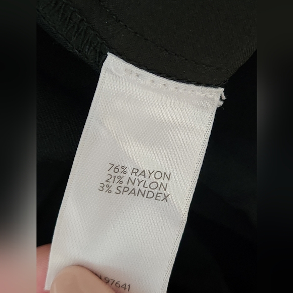 J. Jill Wearever Collection Pants Women's  Black Woven Trousers 12 petite NWT - Picture 7 of 12